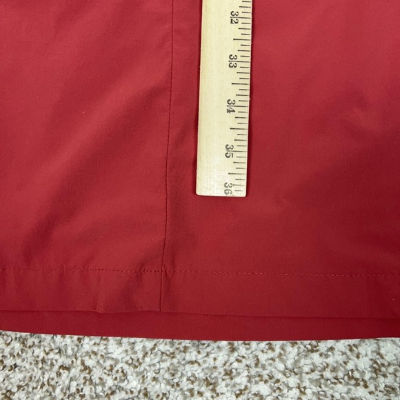 Fjallraven Dress Womens Medium Red Short Sleeve Ovik Lite Outdoor Hiking Travel - Picture 11 of 12